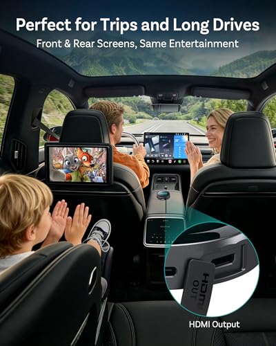 OTTOCAST P3 Pro Wireless CarPlay Adapter, Android 13 AI Box, AI Voice, HDMI Dual Screen, Cloud SIM Built-in, OttoDrive 3.0, Plug & Play for Cars with Wired CarPlay/Android Auto