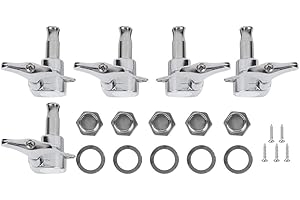 Demeras Alloy Bass Stable 5 String Bass Tuners for 5 String Bass for Bass Players (Silver), Demeras7o1pzwucsn 02, Other stringed instrument accessories