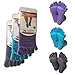 YOGA[ADDICT] Lavender, Blue, Grey - 3 Pairs, S/M