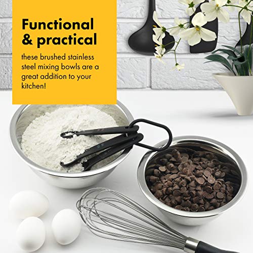Klee 6-Piece Premium Stainless Steel Mixing Bowls with Measurements (Set of 6) - Thumbnail 7