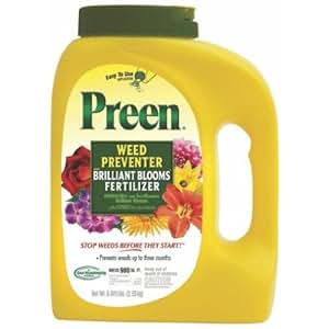 Amazon.com : Preen Weed Preventer with Brilliant Bloom Fertilizer