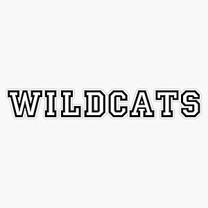 EMC Graphics Wildcats Text Black (High School Musical) Vinyl Waterproof Sticker Decal Car Laptop Wall Window Bumper Sticker 5"