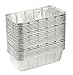 Disposable Loaf Pan - 30-Piece 2-LB Cooking Tins, Rectangular Aluminum Foil Pans for Baking, Roasting, Broiling, Cooking, Cakes, Bread, Lasagna, 8.5 x 2.5 x 4.5 inches