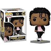 Funko Michael Jackson Billie Jean with Jacket and Bow Tie + Pop Protector: Pop! Rocks (Bundled with ToyBop Box Protector Collector Case)