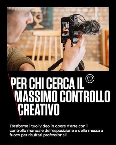EOS R50 V videocamera digitale mirrorless vlog 24,2MP + RF-S 14-30mm