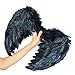 DAZONE Black Angel Feather Wings Costume