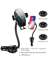 UPSTONE - Cargador inalámbrico para mechero de coche