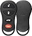 KeylessOption Just the Case Keyless Entry Remote Control Car Key Fob Shell Replacement for GQ43VT17T, 04602260