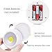 Dream Master Tap Light Battery Operated LED Night Light Mount-on Anywhere COB 360 Rotating Circle Light with Magnetic Base (2 Pack)