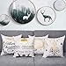 BLEUM CADE Christmas Bronzing Pillow Cover Merry Christmas Throw Pillow Case Elk Christmas Tree Throw Pillow Case Modern Cushion Cover Square Pillowcase Decoration Christmas Sofa Bed Chair Car