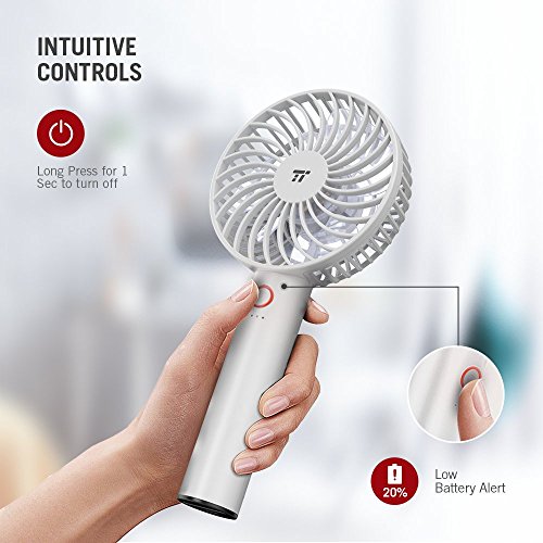 image for TaoTronics Handheld Fan, Mini Personal Portable Fan with 2000mAh Recha