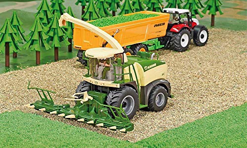 siku 4066, Krone BiG X 580 Maishäcksler, 1:32, Metall/Kunststoff, Grün/Beige, Faltbares Maisgestell, Lenkbare… – Bild 7