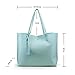 OCT17 Women Tote Bag - Tassels Faux Leather Shoulder Handbags, Fashion Ladies Purses Satchel Messenger Bags - Light Blue