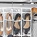 Richards Clear Vinyl Shoe Caddy with Hanger,12 Pocket