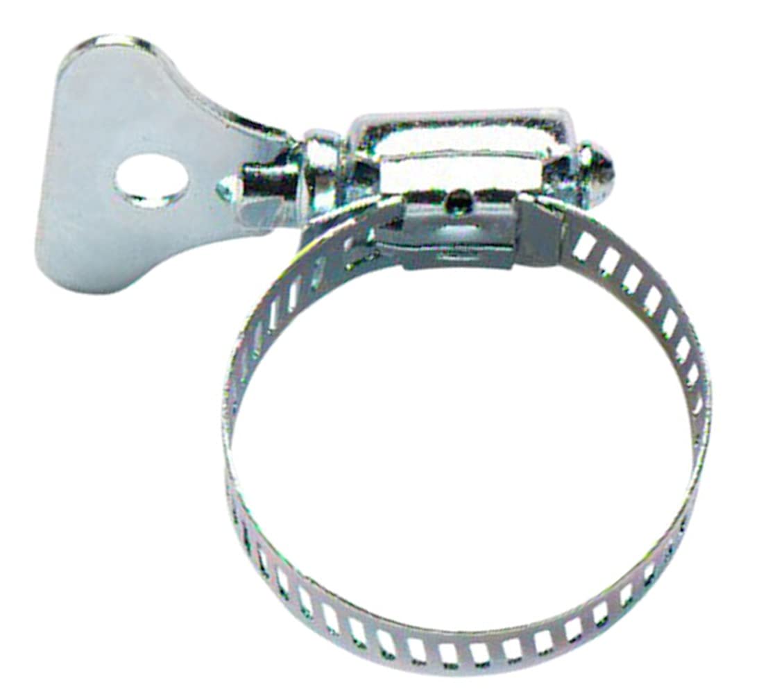 Merriway® BH01128 Jubilee Thumbscrew Butterfly Hose Clips Clamp Thumbscrew, 30-40 mm Size 1 Grey