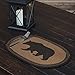 Wyatt Stenciled Bear Jute Placemat Oval Set of 6 12x18