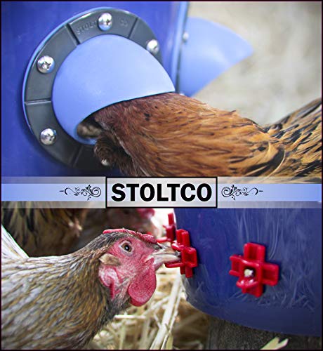 Stoltco Chicken Feeder Waterer Kit Porthole Bucket Poultry