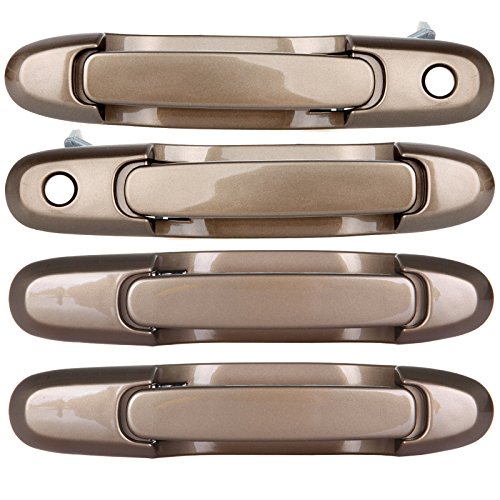 Door Handles Exterior Outside Outer Front Rear Passenger Driver Side for 1998-2003 Toyota Sienna Beige(4pcs)