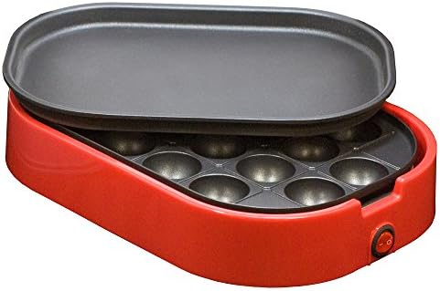 Mini Takoyaki & Flat hot plate Red NWG-2065AR