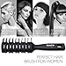 Baasha Hair Brush, Vent Brush For Men & Women, Vent Brushes For Hair, Vented Brush For Blow Drying, Mens Short Hair Brush With Ball Tipped Bristles, Best Mens Vented Brush For Wet or Dry Hair - Black