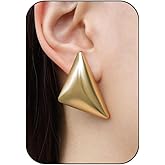 Chunky Gold Hoops Earrings for Women, 14K Gold-plated Thick Hoop Earrings Waterproof Hypoallergenic Lightweight Hollow Small Open Chunky Hoops Earring Non-Tarnish Jewelry Gifts