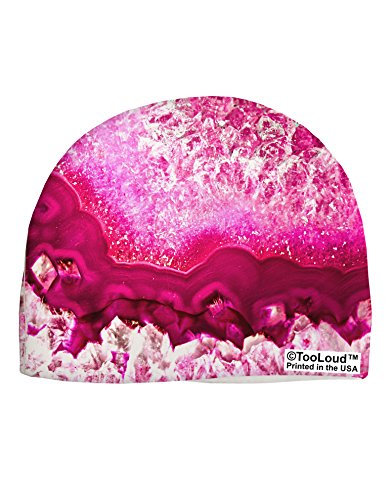 TooLoud Pink Agate Geode Print Child Fleece Beanie Cap Hat All Over Print
