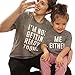Winsummer Mom&Me Funny Mommy and Baby Matching T-Shirt Short Sleeve Summer Tees Outfits Parenr-Child Clothes