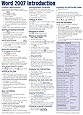 Microsoft Word 2007 Introduction Quick Reference Guide (Cheat Sheet of Instructions, Tips & Shortcuts - Laminated Card)