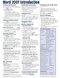 Microsoft Word 2007 Introduction Quick Reference Guide (Cheat Sheet of Instructions, Tips & Shortcuts - Laminated Card)