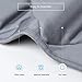Meisling Weighted Blanket 15-lbs-60-80 with 100% Cotton and Glass Beads 60 x 80 Inches for Twin Queen Size Cool Heavy Blanket for Adult, Grey
