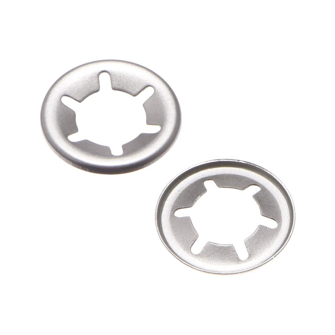 sourcing map Internal Tooth Washers M5 x 12mm Stainless Steel Push on Washer ing Clips Fastener 100pcs