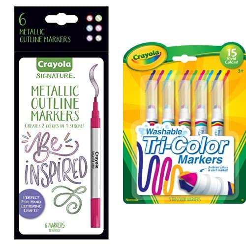 Crayola Metallic Outline Markers Producto: Crayola Metallic