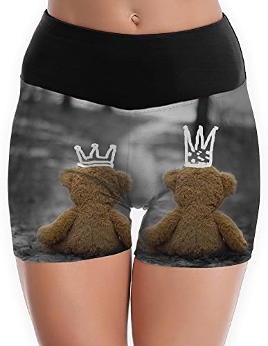 Bear Women's Fashion Polyester Yoga Shorts Sports Slim Running Shorts