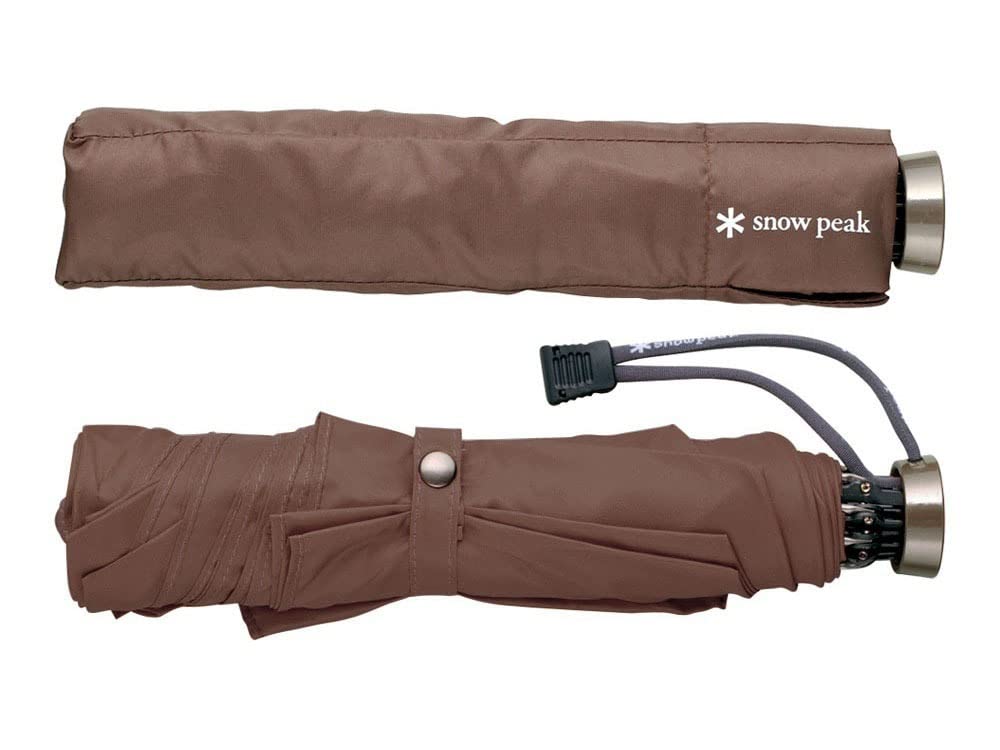 Snow Peak Ultralight Umbrella, Heavy-Duty, Wind-Resistant, Travel, Camping, Hiking, Commuting, Small, Grey