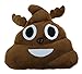 Reindeer Poop Emoji Christmas Pillow 12” | Smiley Face Expression Emoticon | Stuffed Plush Cushion for Christmas Gifts, Home Decorations & Decorative Couch Throw Pillow