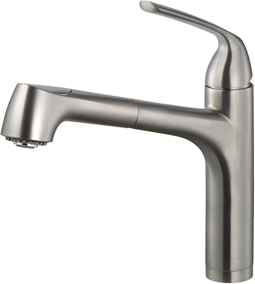 Houzer Calpo 561 Bn Calia Pull Out Kitchen Faucet Brushed Nickel