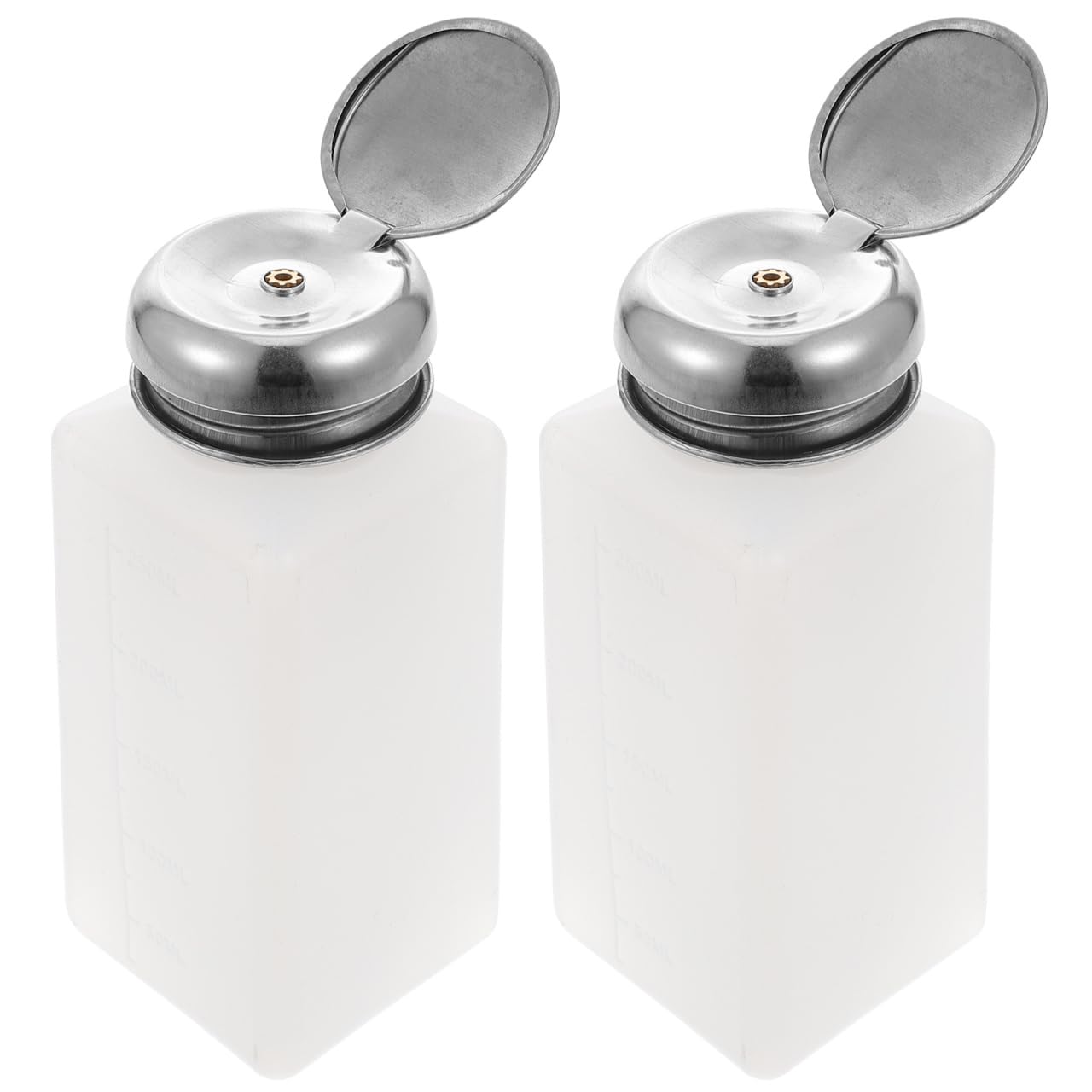 ULTECHNOVO Alcohol Pump Dispenser Bottle 250Ml Anti-Static Push Down Liquid Dispenser with Lockable Cover for Electronics and Beauty Use