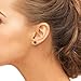 THE PEARL SOURCE 14K Gold Round Black Cultured Akoya Stud Pearl Earrings for Women