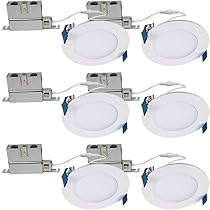 Set Of 3 HALO Canless Recessed Downlight W/Remote Driver/Junction Box