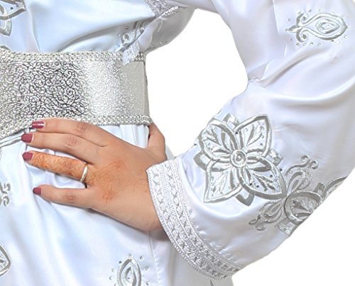 Moroccan Caftan Women Handmade Embroidery Small To Large Complimentary Belt - Image 12