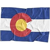 Colorado State Flag Polyester Fiber 3x5 Feet Flag, Bright Colors And Anti-ultraviolet Fade Flag Indoor Outdoor Banner