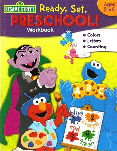 Sesame Street Ready Set Preschool Workbook: Learning about Colors, Learning about Letters, Learning about Counting - Ages 2yrs to 4yrs