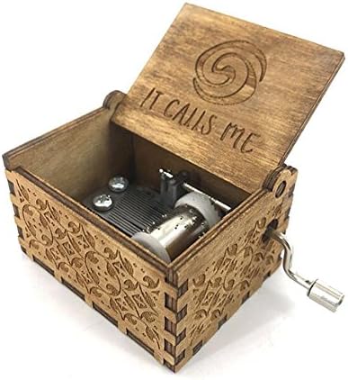 Biscount Wooden Hand Crank Island Princess Birch It Calls Me Theme Music Box Wooden Toy Musical Box
