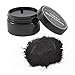 Real Vibes Activated Charcoal Teeth Whitening Powder Kit with 2 Bamboo Toothbrushes