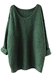 SEXYARN Womens Loose Knitted Crewneck Long Sleeve Pullover Sweaters
