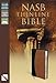 NASB, Thinline Bible, Leathersoft, Black/Tan, Red Letter Edition