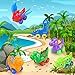 VATOS Baby Dinosaur Toy Car, 6 Pack Pull Back Car Toys for 1 2 3 Year Old Boy & Girl | Dino Car Toys for Toddler & Kids Toy Car Creative Gifts for Kids, Animal Vehicles Party Favors