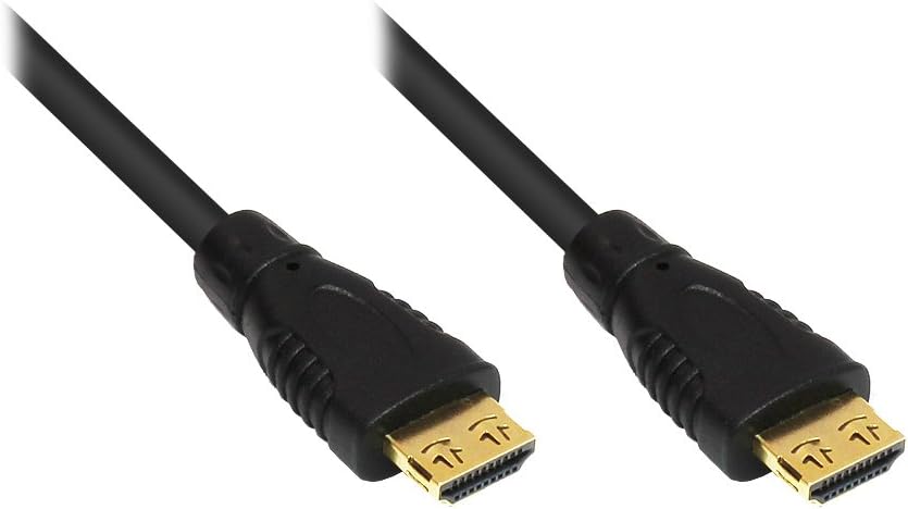 Good Connections HDMI 2.0 Cable 4K2K UHD 60Hz 24 K Gold-Plated Connectors and Contacts, OFC Copper, Black