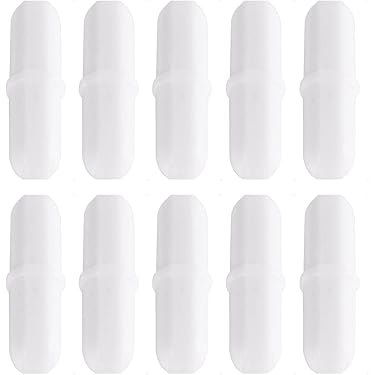 Lot De 5 Barres Magnétiques Pour Agitateur PTFE - Type Olive Cone - 7 Tailles Au Choix - Neuf