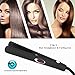 N&M Tech Hair Straightener Professional Flat Iron 2 in 1 Straightening and Curly Ceramic Ionic Negative Ion Care LED Display Auto-Off for Salon Home Women Hair Styling (Black)